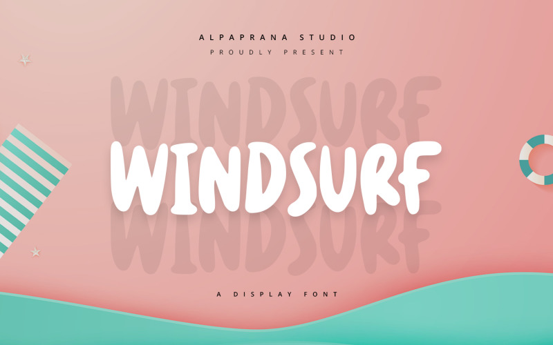 Windsurf - fonte de exibição divertida