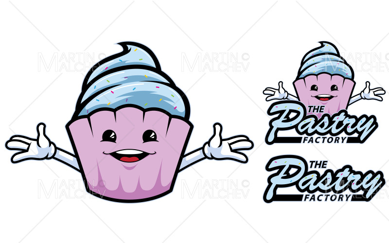 Konditori maskot vektorillustration