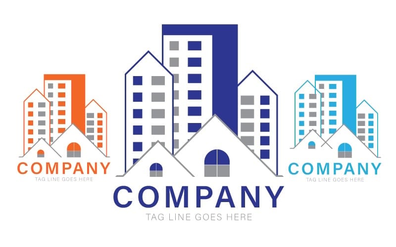 Modèle de logo d'agence immobilière - Logo immobilier