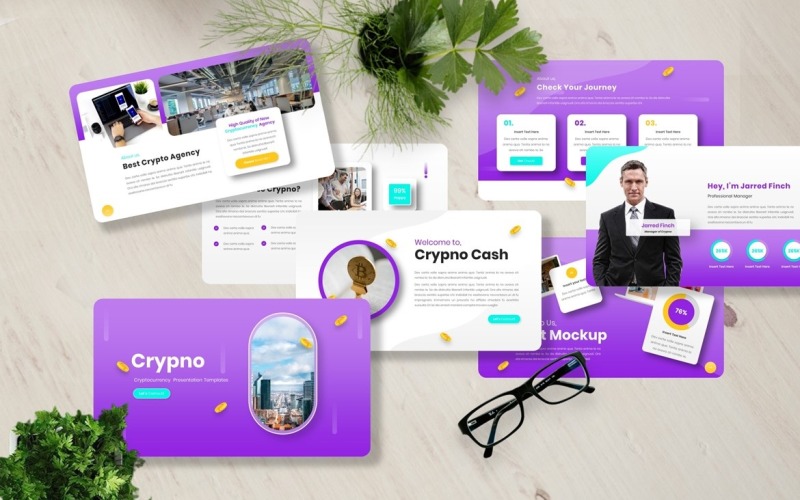 Crypno - Plantillas de diapositivas de Google sobre criptomonedas