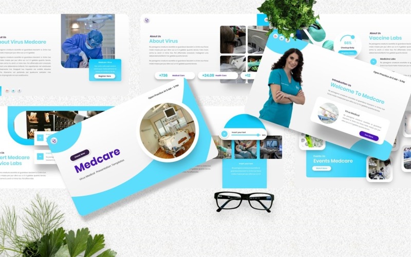 Medcare - Virenmedizinische Keynote-Vorlage