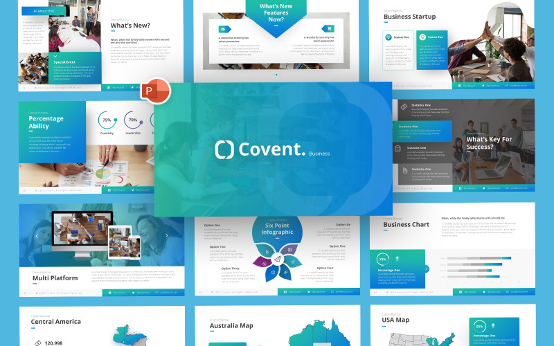 Modèle PowerPoint de affaires de couvent