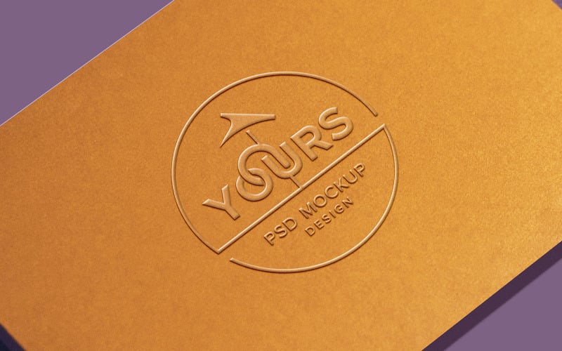 3D kabartmalı logo modeli şablonu