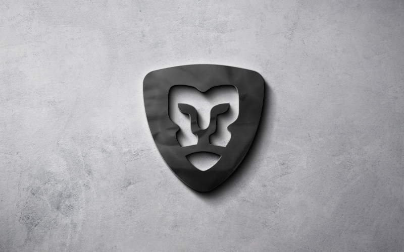 free lion minimal logo design