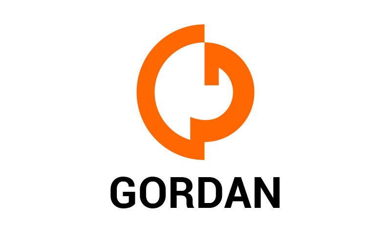 Harf Gd geometrik logo tasarımı