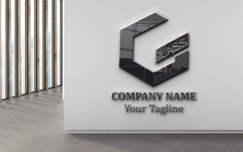 Letter G Shaped Glass Company #313534 - TemplateMonster