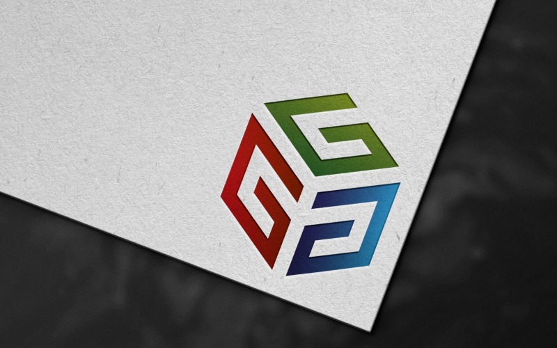 Vorlage für digitales Logo mit dem Buchstaben „G“.