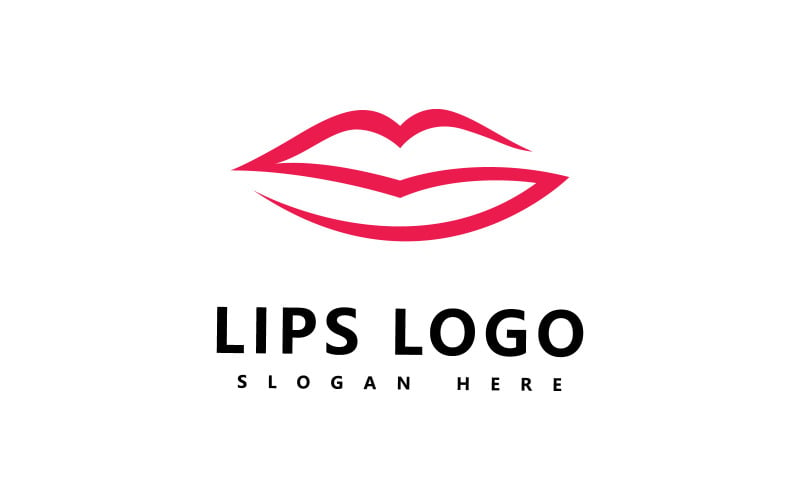 Lips logo beauty , sexy lips vector illustration V7