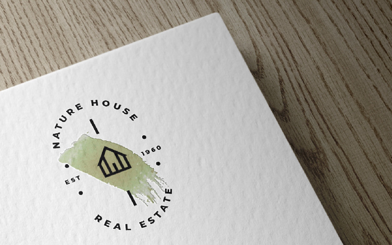Modello di logo Nature House Pro