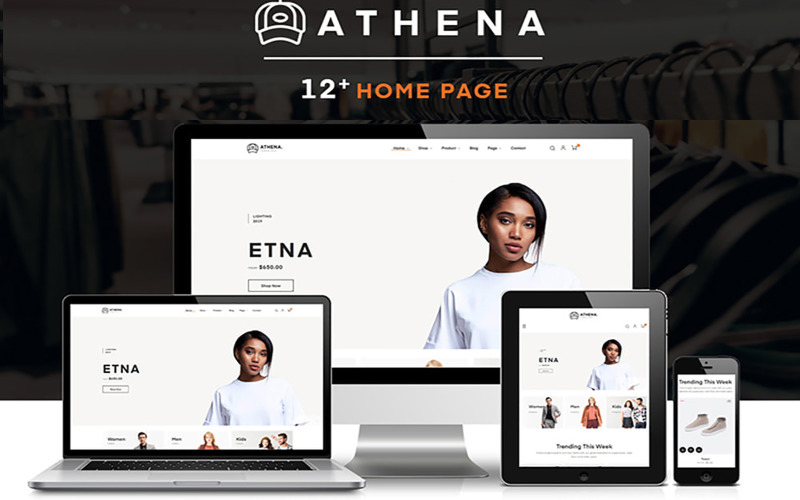 Wielozadaniowe sekcje Athena Fashion Motyw Shopify 2.0