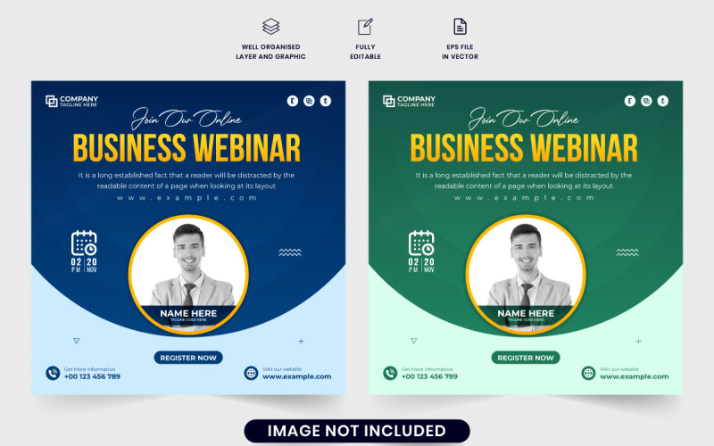 Business seminarium inbjudan mall
