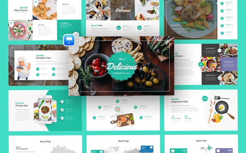 Delicious Food Keynote Template