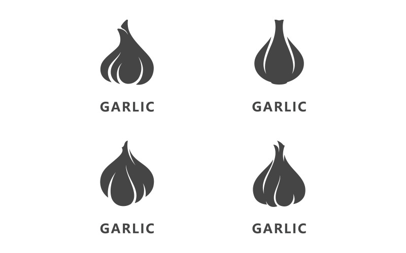 Knoblauch-Logo-Symbol-Vektor-Illustration V14