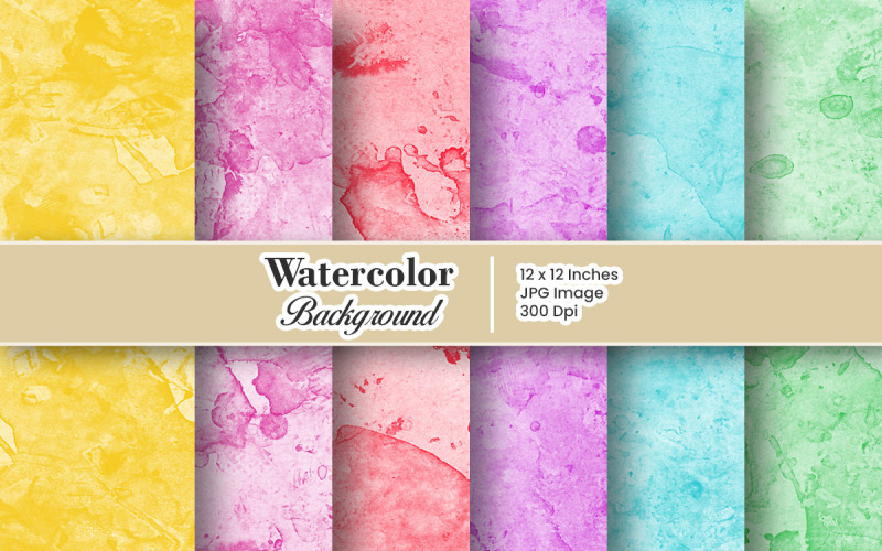 Farba ręczna Akwarela cyfrowy papier i kolorowe splatter tekstura tło
