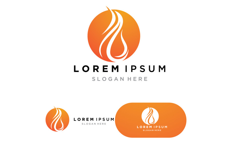 Brandlogotyp Flame Clipart Symbol Icon Vector Mall v2