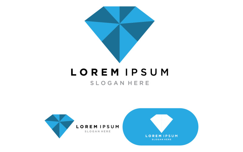Diamond Logo Template vector icon illustration v1