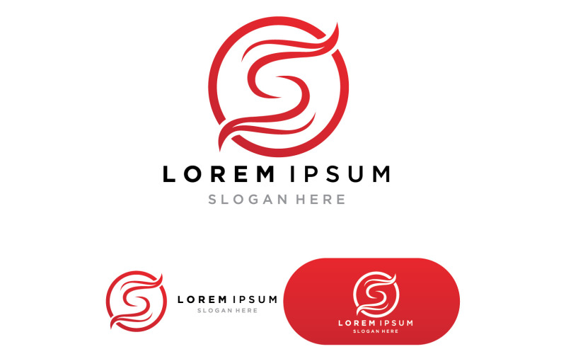 S logo design vector Business lettre d'entreprise v1