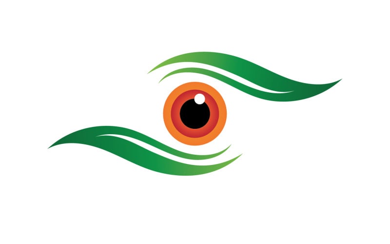 Eye icon green Royalty Free Vector Image - VectorStock