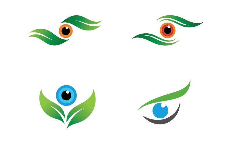 Logotipo dos olhos saúde design dos olhos saúde v18