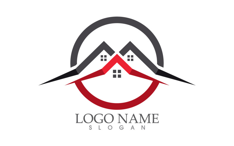 Eigendom huis huis verkopen en verhuur logo vector ontwerp v31