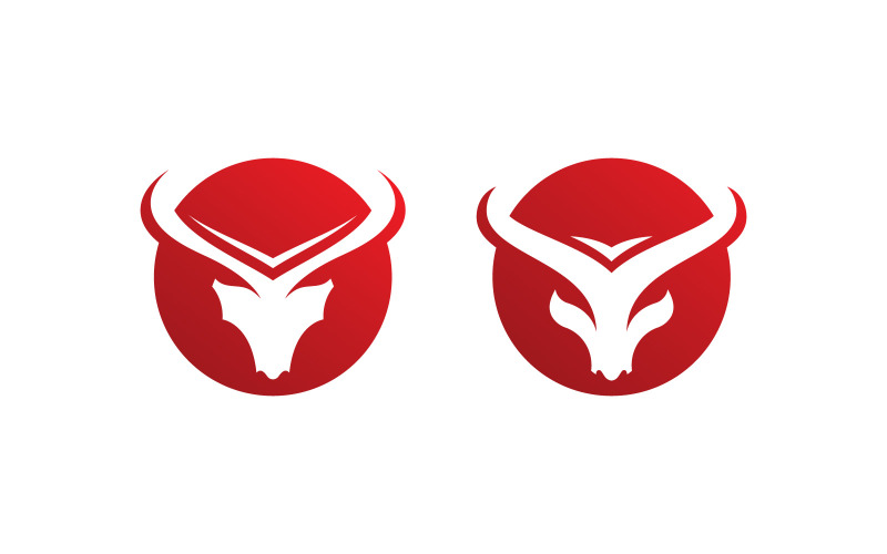 Boğa boynuz logo sembolleri vektör V6
