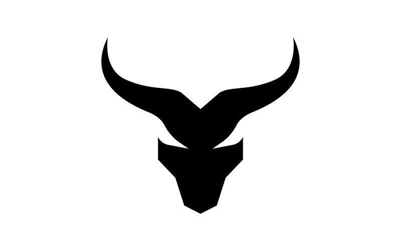 Bull hoorn logo symbolen vector V10