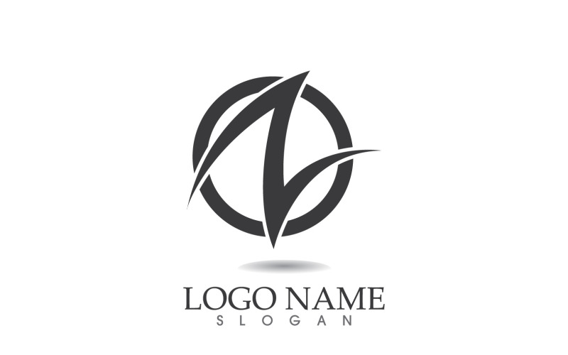N eerste bedrijfsnaam logo vector ontwerp v2