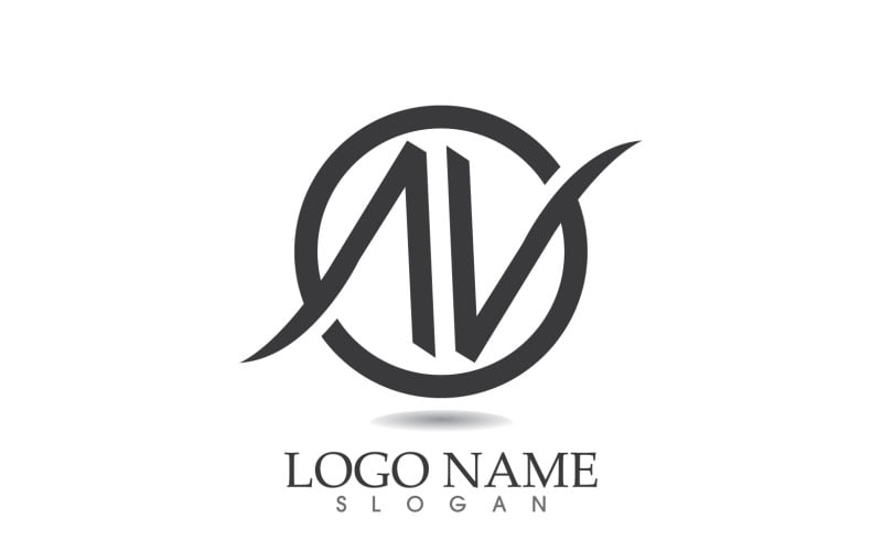 Elegant Letter Ns Sn Logo