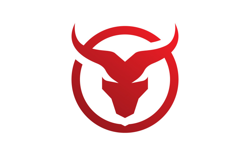 Stierhorn-Logo-Symbolvektor V11