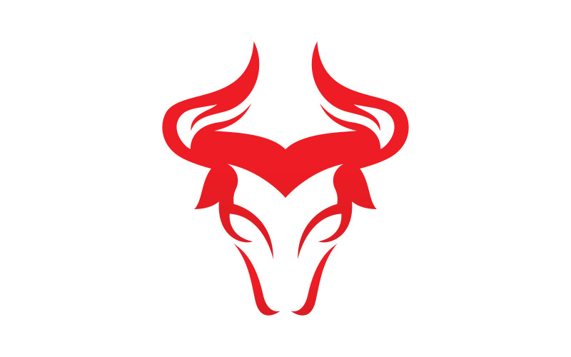 Stierhorn-Logo-Symbolvektor V1