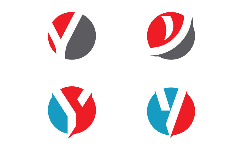 Y лист бізнес логотип значок вектор шаблон V11