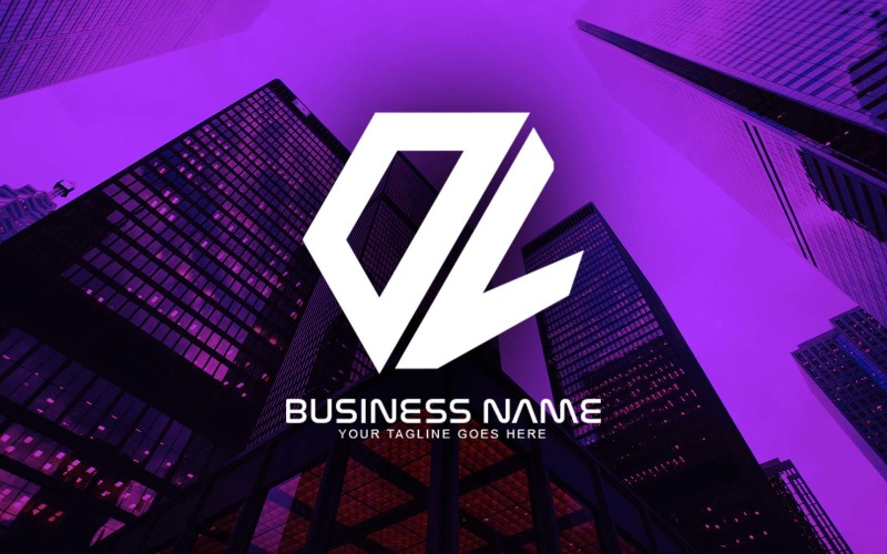 专业的多边形 OV 字母标志设计为您的企业-品牌标识