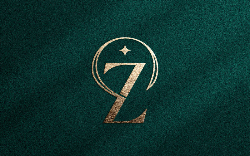 Elegáns minimalista szépség logó kozmetikai Z betű
