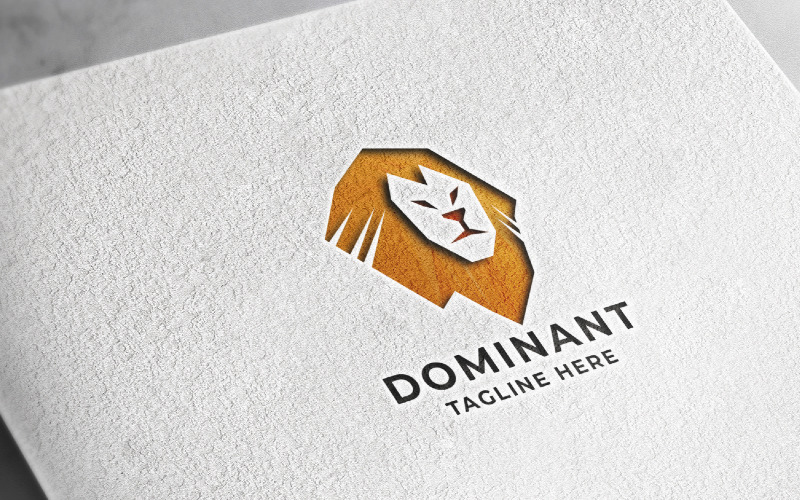 Plantilla de logotipo Dominant Lion Pro