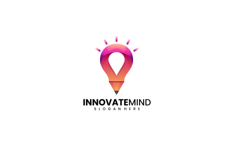 Innovate Mind Gradient Logo #314948 - TemplateMonster