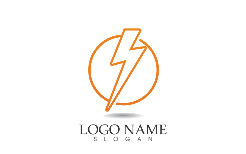 Vecteur de logo de puissance de foudre Thunderbolt v2