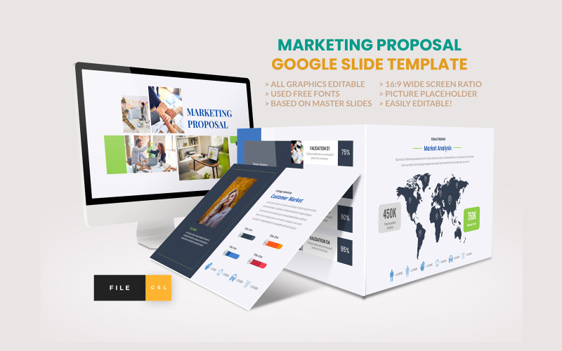 Propozycja marketingowa Szablon slajdu Google