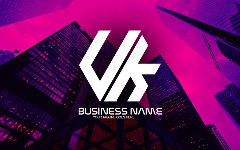 Conception professionnelle de logo de lettre britannique polygonale pour votre entreprise - Identité de marque