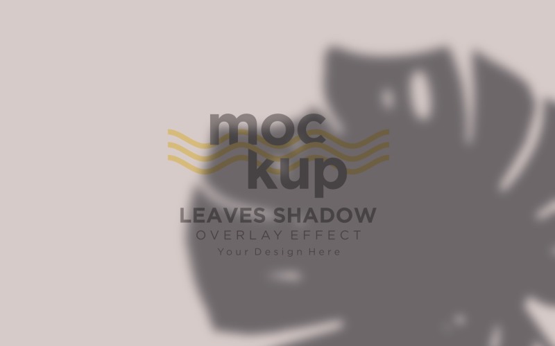 Mockup effetto sovrapposizione ombra foglie 11