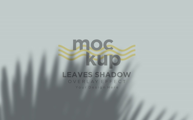 Mockup effetto sovrapposizione ombra foglie 13