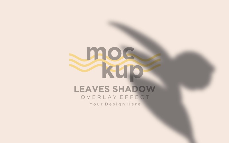 Mockup effetto sovrapposizione ombra foglie 19