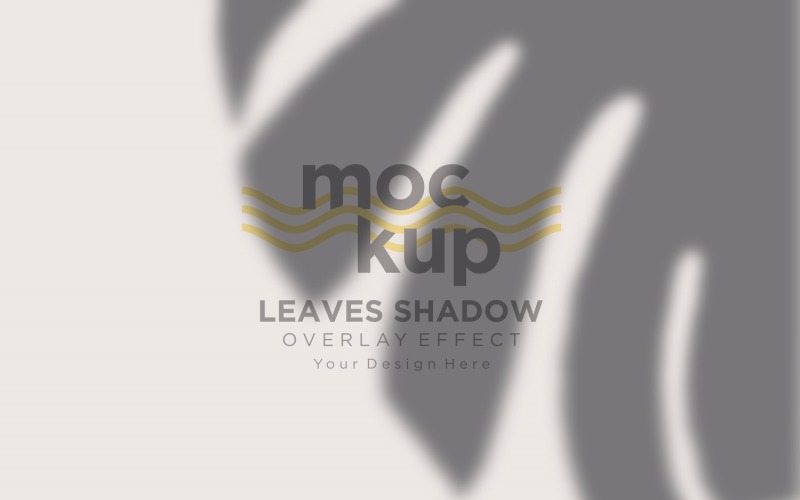 Mockup effetto sovrapposizione ombra foglie 20