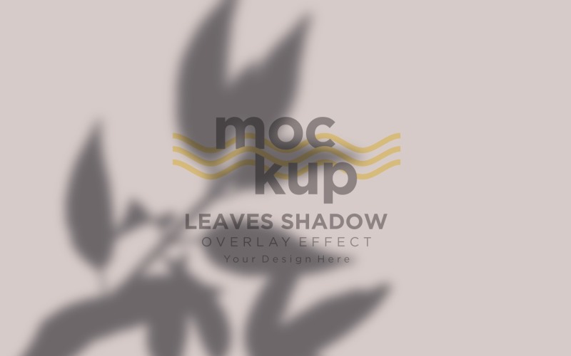 Mockup effetto sovrapposizione ombra foglie 21