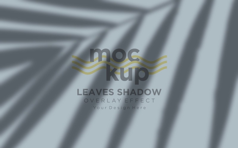 Mockup effetto sovrapposizione ombra foglie 24