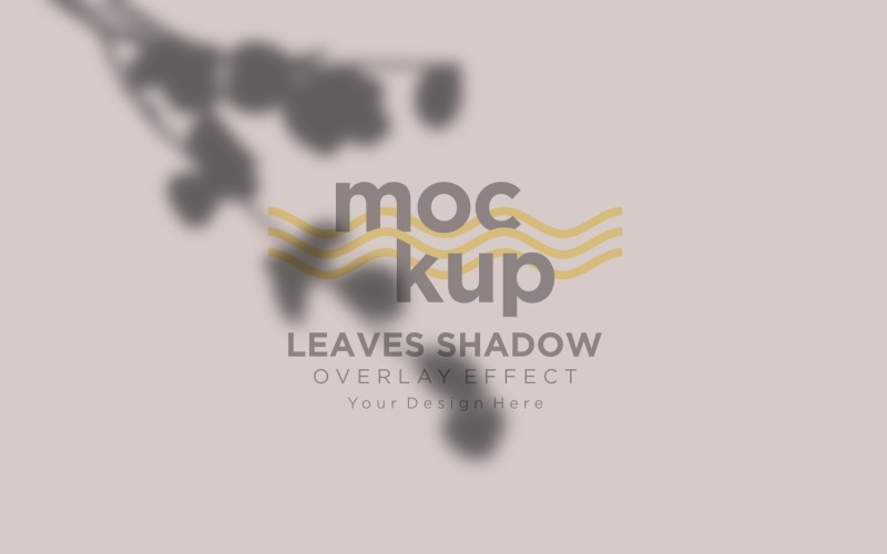 Mockup effetto sovrapposizione ombra foglie 31