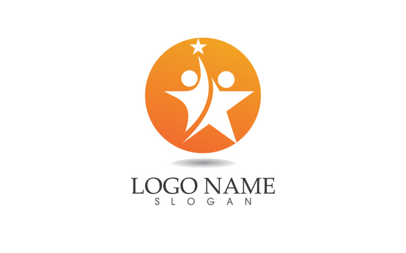 Star-logo pictogram vector ontwerpsjabloon v19