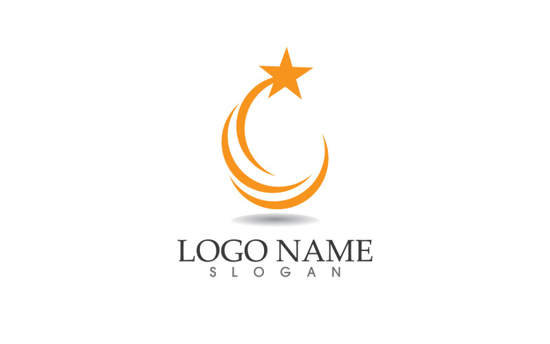 Stjärna logotyp ikon design vektor mall v10