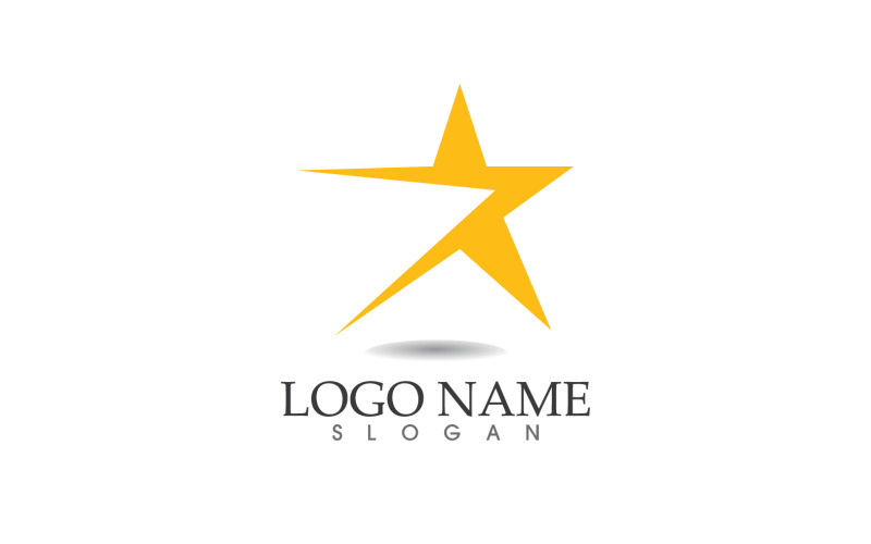 Stjärna logotyp ikon design vektor mall v1