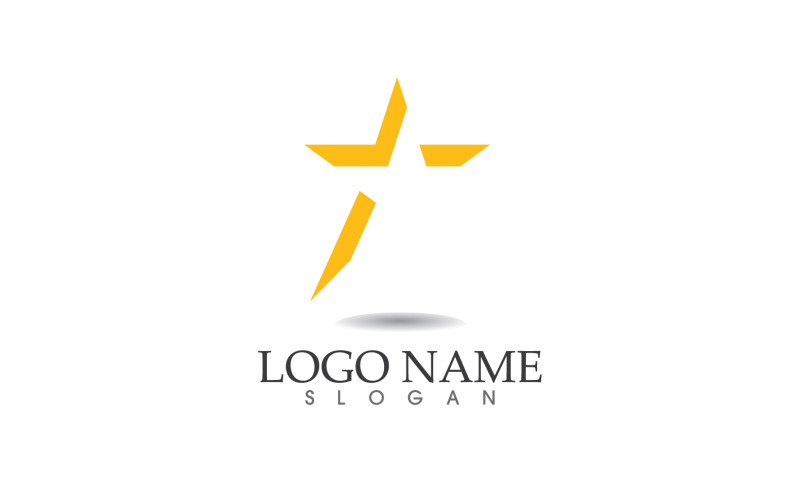 Stjärna logotyp ikon design vektor mall v3