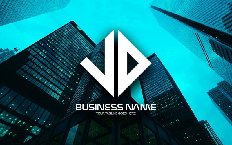 Professional Polygonal VO Letter Logo Design For Your Business - Brand Identity